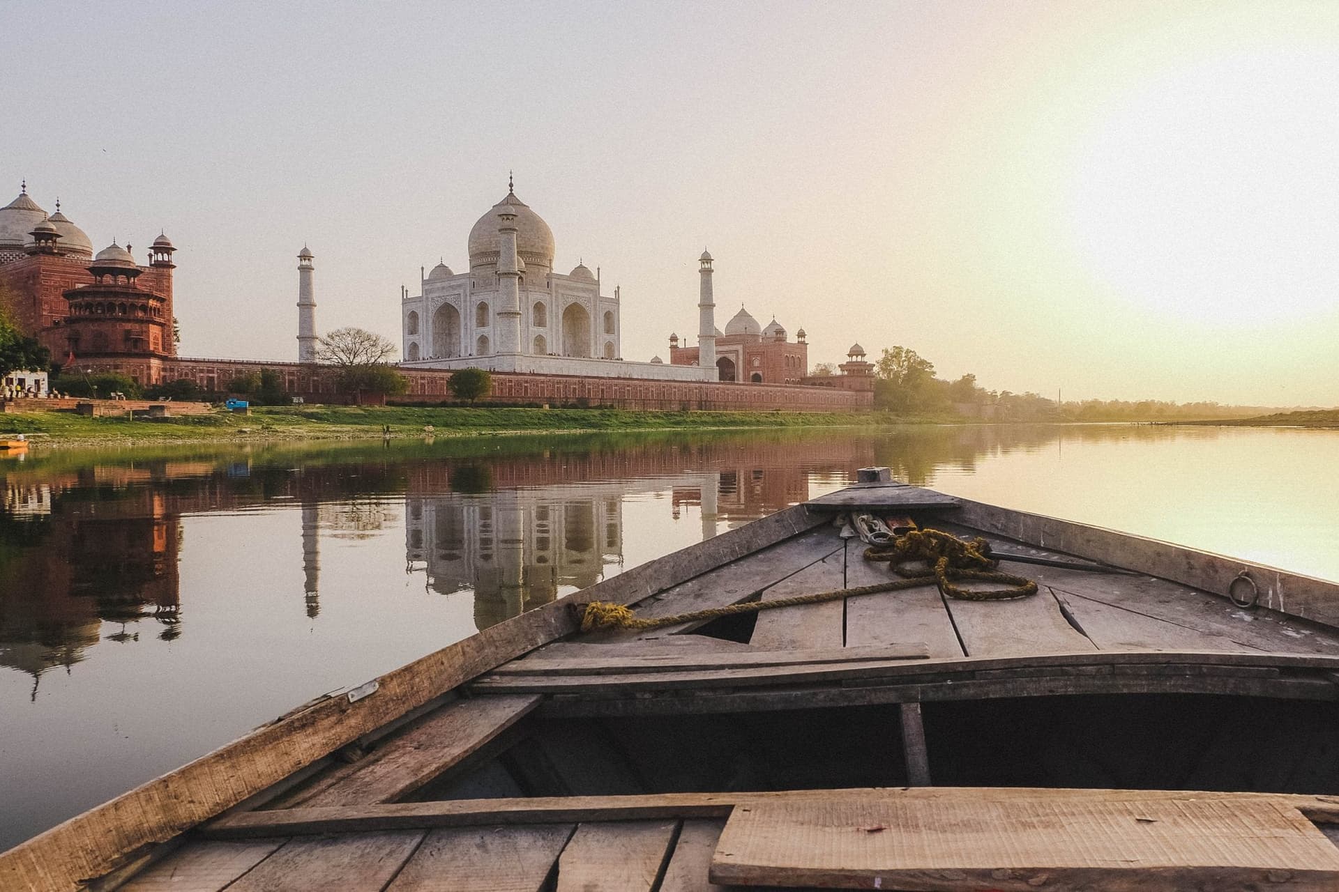 Taj Mahal View Boat Ride on Yamuna River