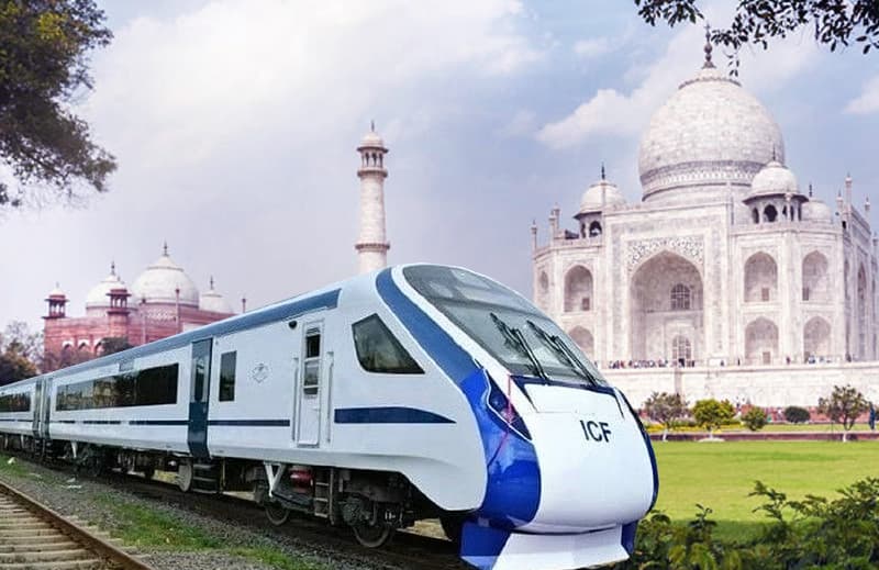 Taj Mahal & Agra Fort Tour by Train